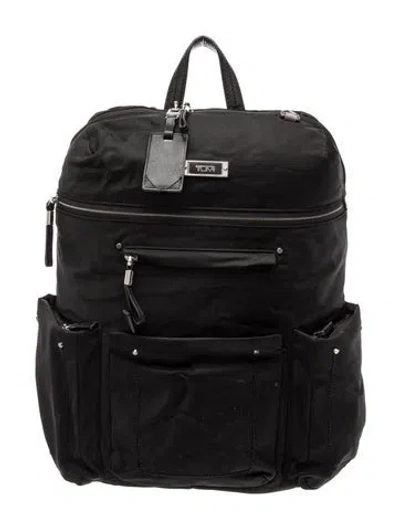 Pre-owned Tumi Nylon Backpack In Black