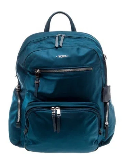 Pre-owned Tumi Nylon Backpack In Blue