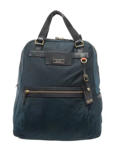 Pre-owned Tumi Nylon Backpack In Blue