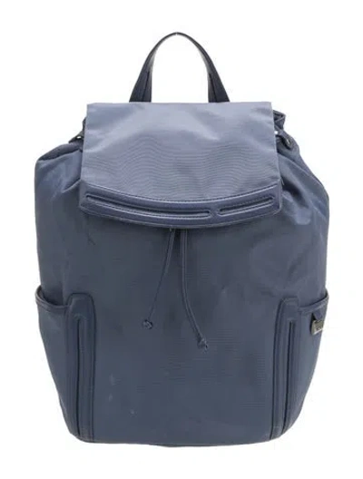 Pre-owned Tumi Nylon Backpack In Blue