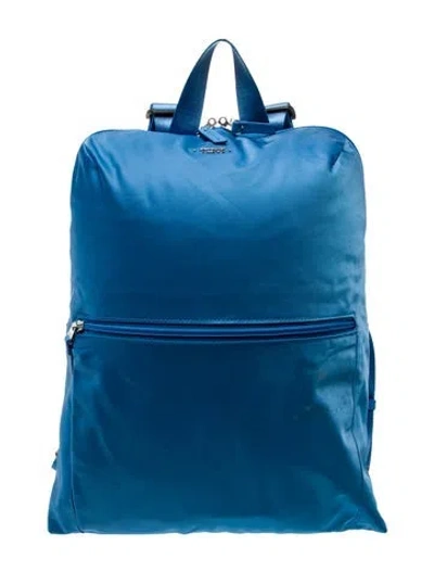 Pre-owned Tumi Nylon Backpack In Blue