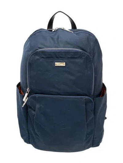 Pre-owned Tumi Nylon Backpack In Blue