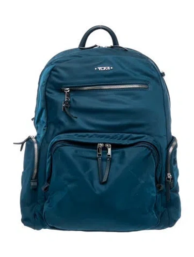 Pre-owned Tumi Nylon Backpack In Blue