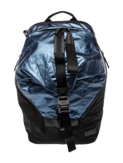 Pre-owned Tumi Nylon Backpack In Blue