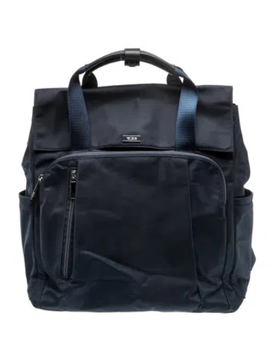 Pre-owned Tumi Nylon Backpack In Blue