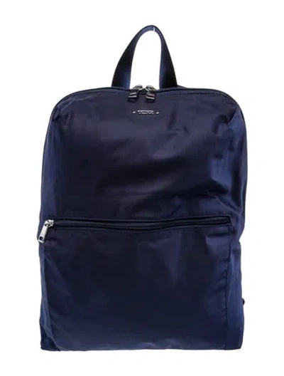 Pre-owned Tumi Nylon Backpack In Blue
