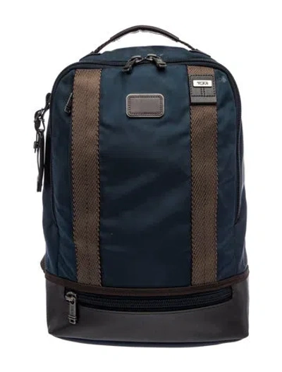 Pre-owned Tumi Nylon Backpack In Blue
