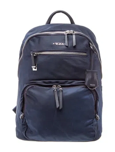 Pre-owned Tumi Nylon Backpack In Blue