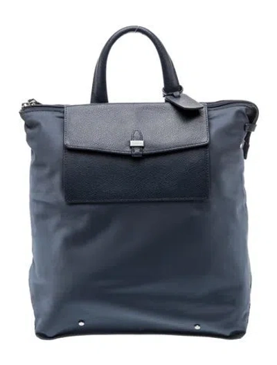 Pre-owned Tumi Nylon Backpack In Blue