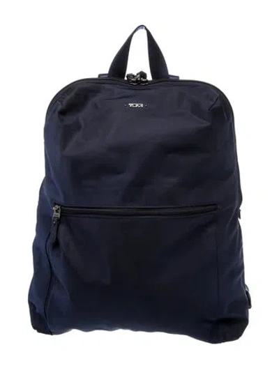 Pre-owned Tumi Nylon Backpack In Blue
