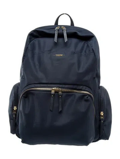Pre-owned Tumi Nylon Backpack In Blue