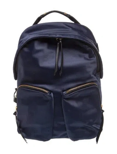 Pre-owned Tumi Nylon Backpack In Blue