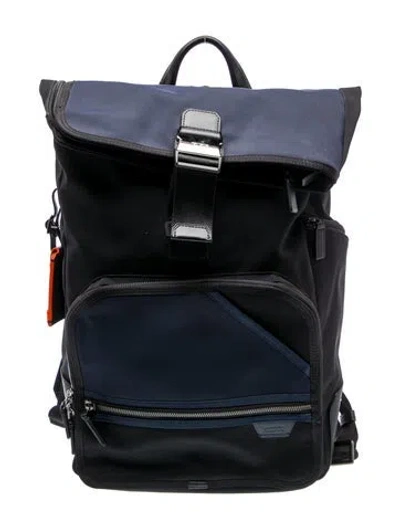 Pre-owned Tumi Nylon Backpack In Blue