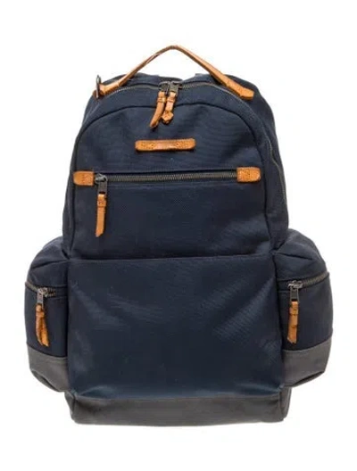 Pre-owned Tumi Nylon Backpack In Blue