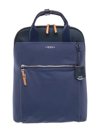 Pre-owned Tumi Nylon Backpack In Blue