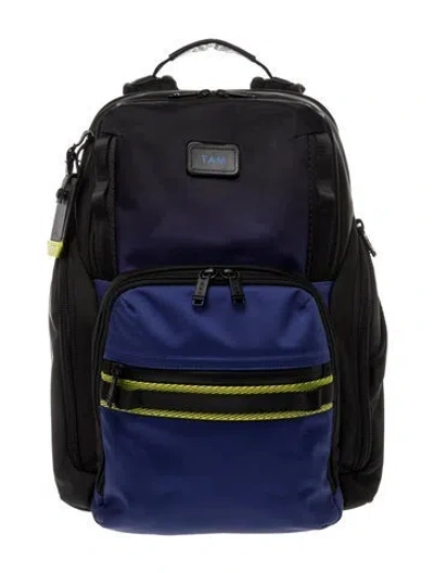 Pre-owned Tumi Nylon Backpack In Blue