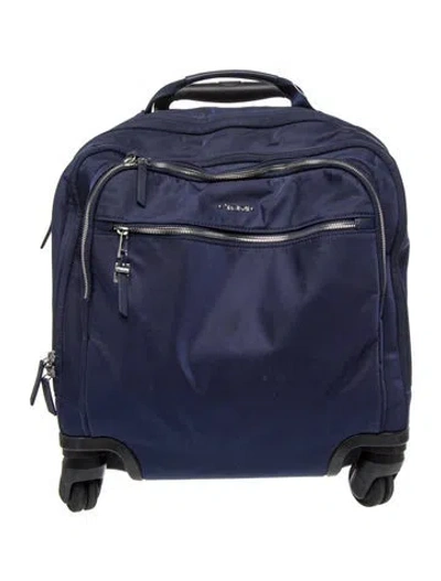Pre-owned Tumi Nylon Backpack In Blue
