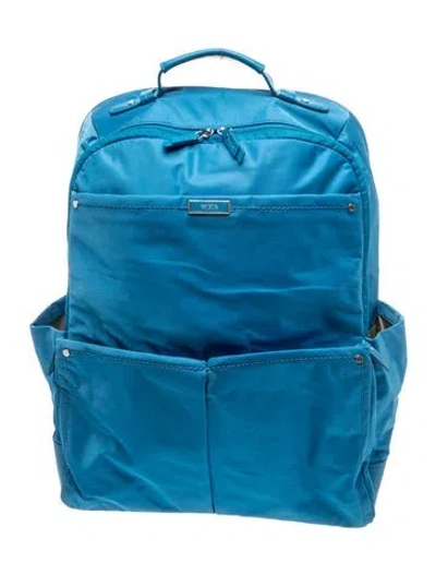 Pre-owned Tumi Nylon Backpack In Blue
