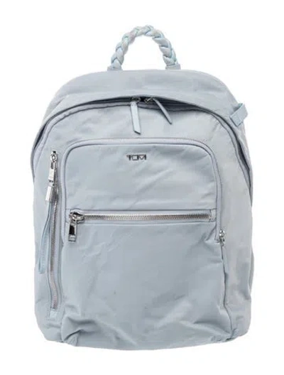 Pre-owned Tumi Nylon Backpack In Blue