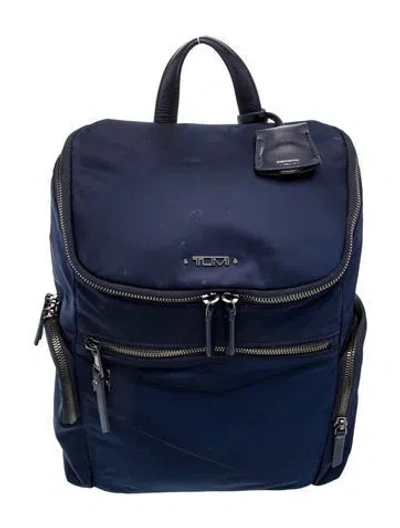 Pre-owned Tumi Nylon Backpack In Blue