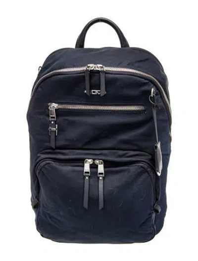 Pre-owned Tumi Nylon Backpack In Blue