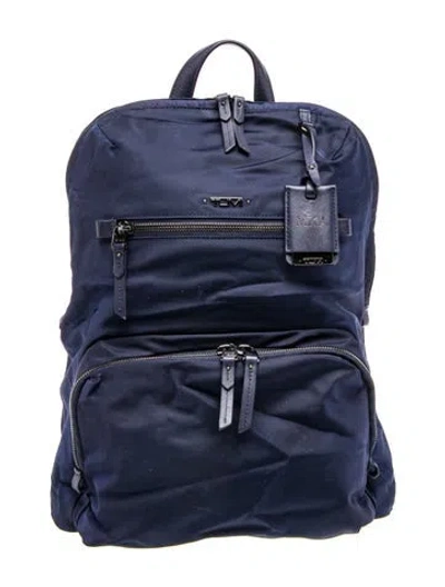 Pre-owned Tumi Nylon Backpack In Blue
