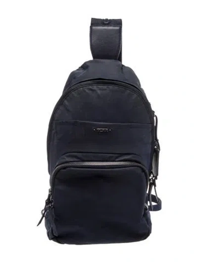 Pre-owned Tumi Nylon Backpack In Blue