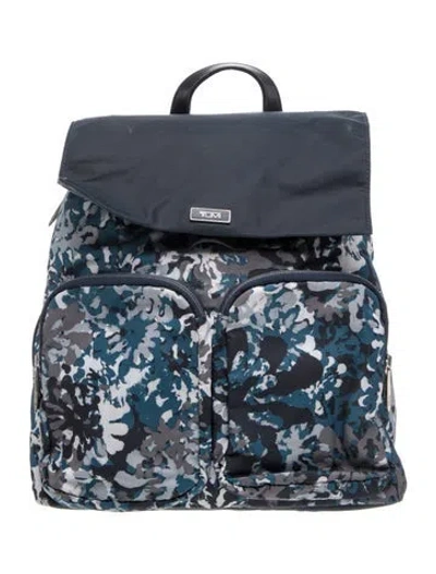 Pre-owned Tumi Nylon Backpack In Blue
