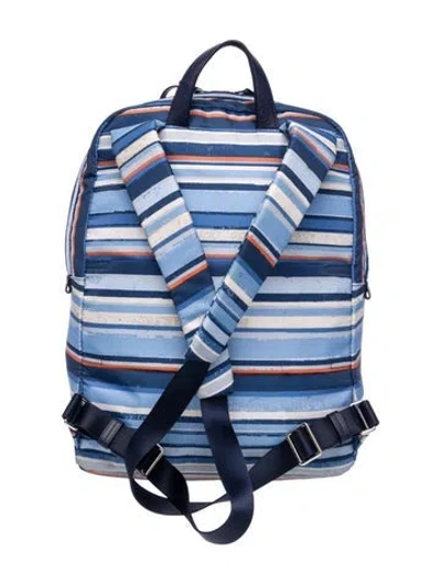 Pre-owned Tumi Nylon Backpack In Blue