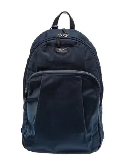 Pre-owned Tumi Nylon Backpack In Blue