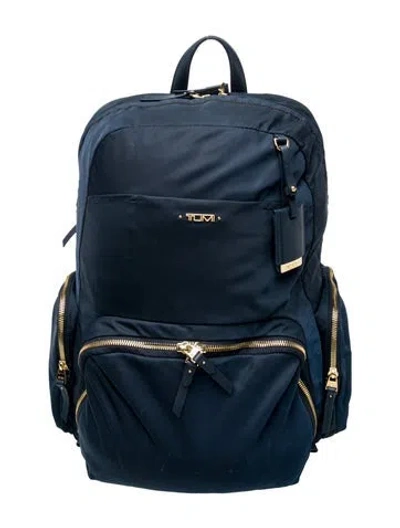 Pre-owned Tumi Nylon Backpack In Blue