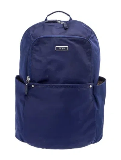 Pre-owned Tumi Nylon Backpack In Blue