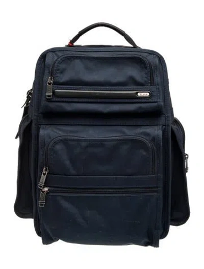 Pre-owned Tumi Nylon Backpack In Blue
