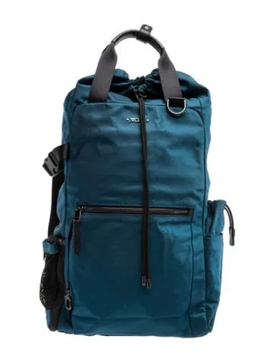 Pre-owned Tumi Nylon Backpack In Blue