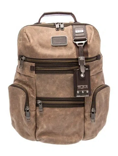 Pre-owned Tumi Nylon Backpack In Brown