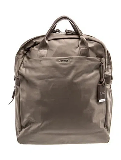 Pre-owned Tumi Nylon Backpack In Brown