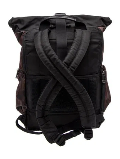 Pre-owned Tumi Nylon Backpack In Brown