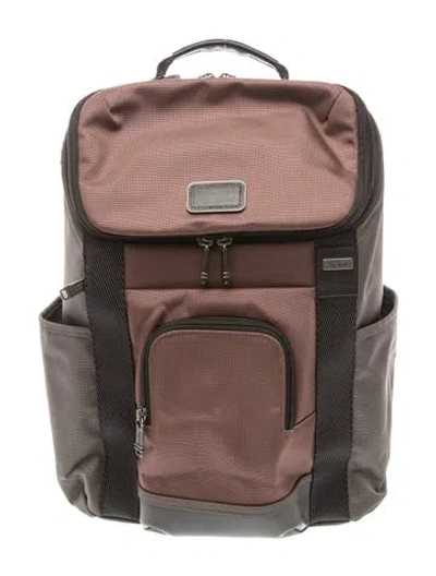 Pre-owned Tumi Nylon Backpack In Brown
