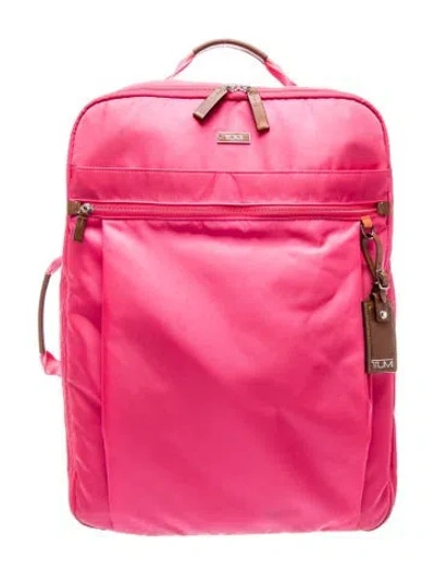 Pre-owned Tumi Nylon Backpack In Burgundy