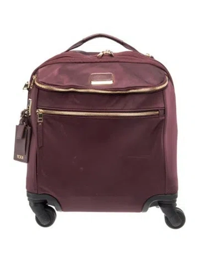 Pre-owned Tumi Nylon Backpack In Burgundy
