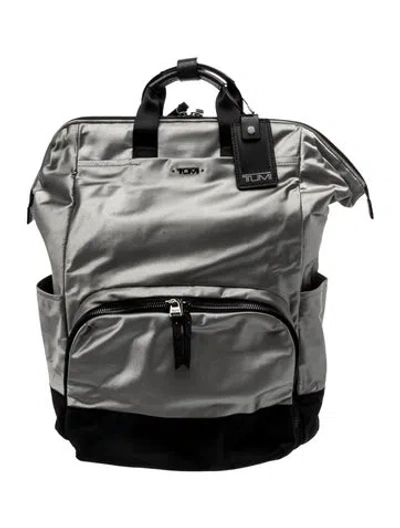 Pre-owned Tumi Nylon Backpack In Gray