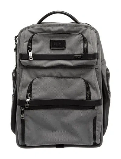 Pre-owned Tumi Nylon Backpack In Gray