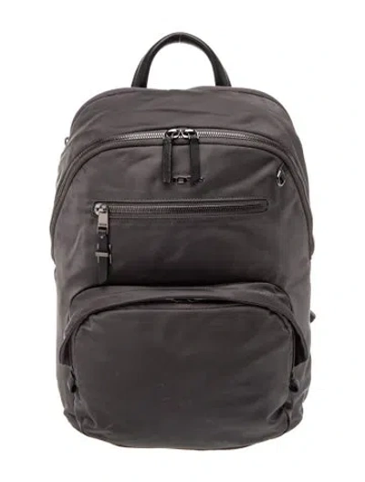 Pre-owned Tumi Nylon Backpack In Gray