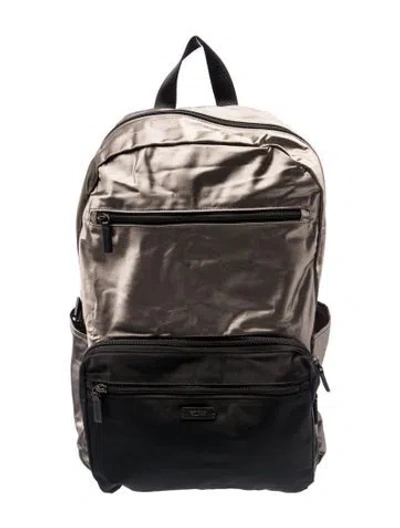 Pre-owned Tumi Nylon Backpack In Gray