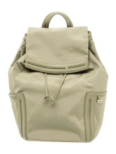 Pre-owned Tumi Nylon Backpack In Green