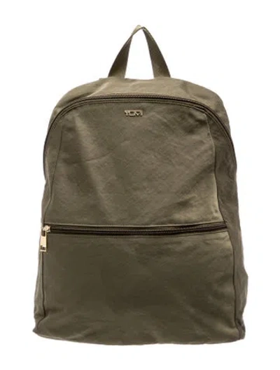 Pre-owned Tumi Nylon Backpack In Green
