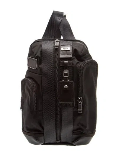 Pre-owned Tumi Nylon Backpack In Green