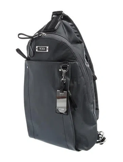 Pre-owned Tumi Nylon Backpack In Grey