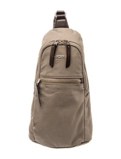 Pre-owned Tumi Nylon Backpack In Neutral