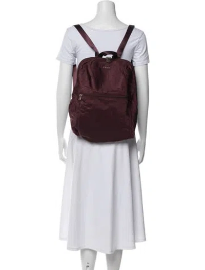 Pre-owned Tumi Nylon Backpack In Purple